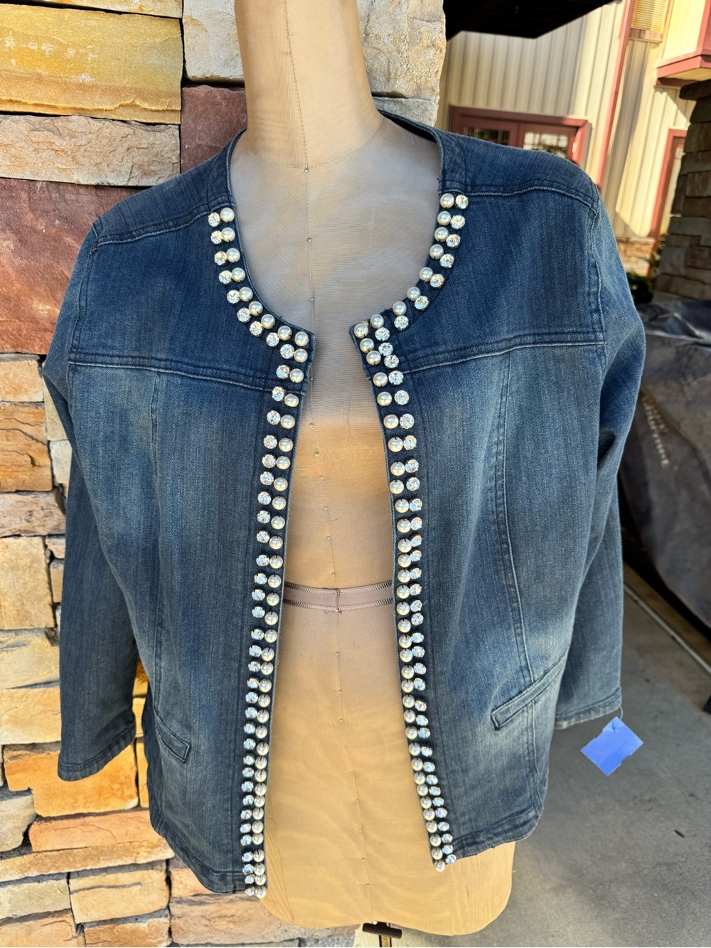 Joan Rivers Blue Denim Jean Jacket